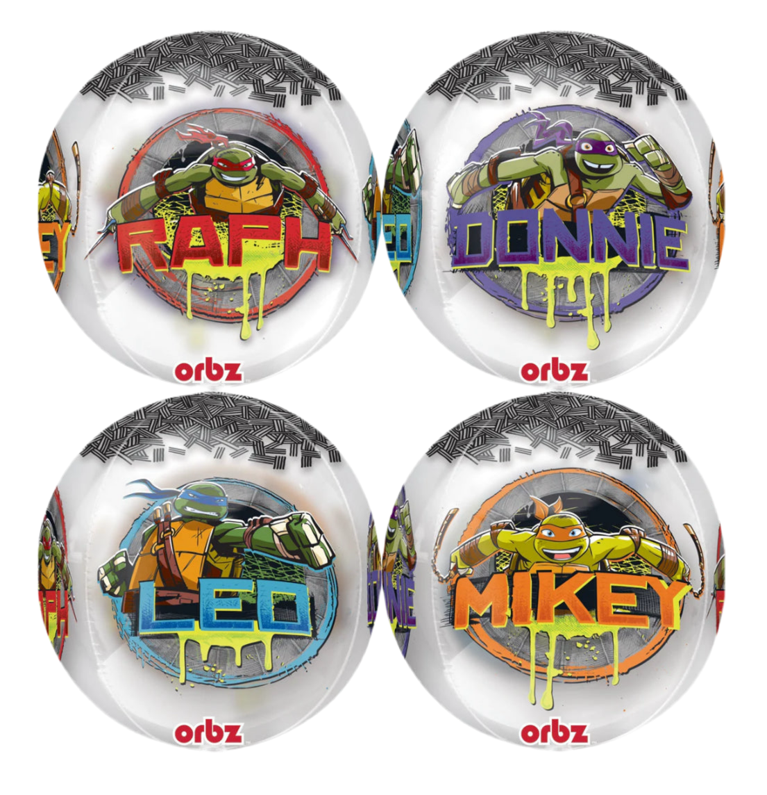 Anagram 16" Teenage Ninja Turtles Clear Orbz Balloon